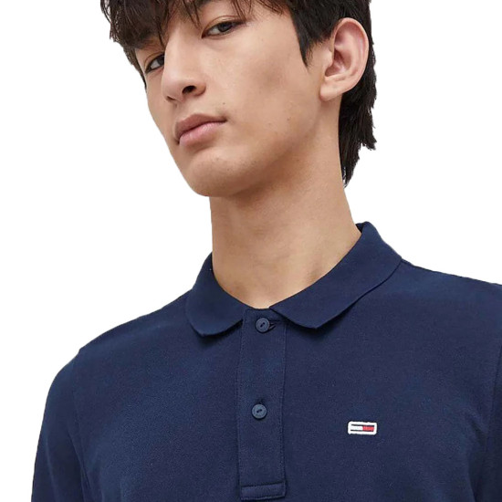 Tommy Hilfiger Ανδρική μακρυμάνικη μπλούζα Slim Placket Long-Sleeved Polo